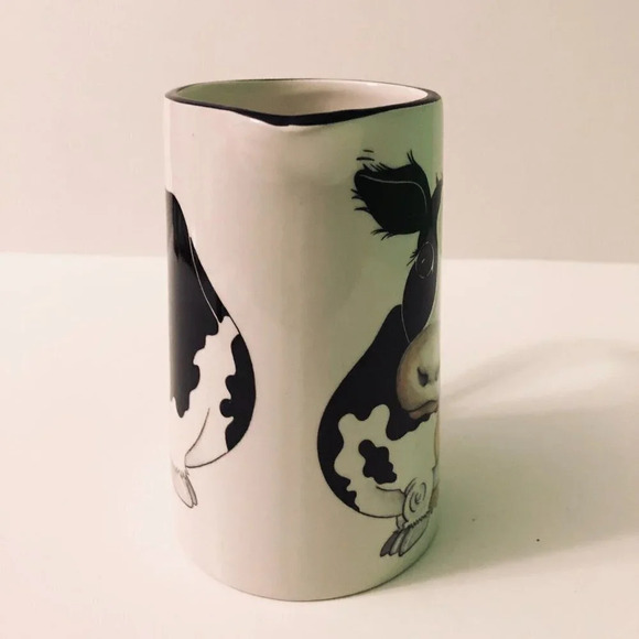 Vtg  Arthur Wood Cow Milk Pitcher Small Ceramic 5.5 Inch Tall England - Picture 6 of 12